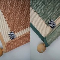 Vintage wall hanging | Pastel wall hanging | Vintage pink wall hanging | Scandinavian woven textile | Made in Finland