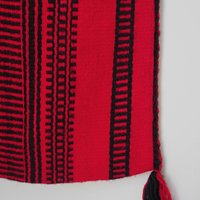 Vintage bag | Red and black shepherd's bag | Wool crossbody bag | Vintage wool bag | Red crossbody bag