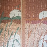 Vintage wall hanging | Pastel wall hanging | Vintage pink wall hanging | Scandinavian woven textile | Made in Finland