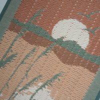 Vintage wall hanging | Pastel wall hanging | Vintage pink wall hanging | Scandinavian woven textile | Made in Finland