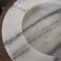 Vintage marble ashtray | Vintage ashtray | White and grey marble ashtray | Marble ashtray | White marble ashtray