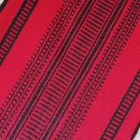 Vintage bag | Red and black shepherd's bag | Wool crossbody bag | Vintage wool bag | Red crossbody bag