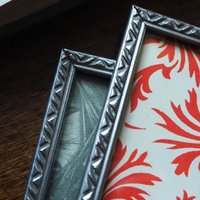 Set of two vintage silver plated photo frames | Small silver plated photo frames | Vintage picture frames | Matching frames