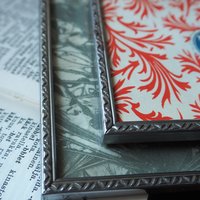 Set of two vintage silver plated photo frames | Small silver plated photo frames | Vintage picture frames | Matching frames