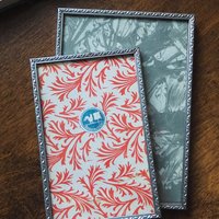 Set of two vintage silver plated photo frames | Small silver plated photo frames | Vintage picture frames | Matching frames