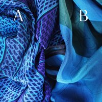 Vintage silk scarf | Vintage Marja Kurki scarf | Marja Kurki silk scarf | Geometric vintage silk scarf