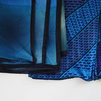 Vintage silk scarf | Vintage Marja Kurki scarf | Marja Kurki silk scarf | Geometric vintage silk scarf