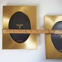 Vintage photo frames | Set of two vintage brass frames | Jyden photo frames | Oval photo frames | Vintage brass frames