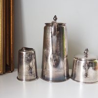 Vintage silver plated WMF coffee set | Antique WMF coffee / tea set | WMF silver plated teapot set | Made in Germany