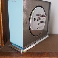 Vintage alarm clock | Shanghai Diamond alarm clock | Vintage wind up clock | Retro sky blue alarm clock | Working order