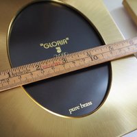 Vintage photo frames | Set of two vintage brass frames | Jyden photo frames | Oval photo frames | Vintage brass frames