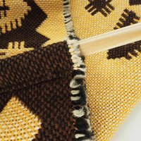 Vintage wall hanging | Brown and yellow wall hanging | Scandinavian wall hanging | Vintage wall tapestry | Handmade wall tapestry