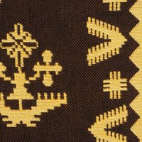 Vintage wall hanging | Brown and yellow wall hanging | Scandinavian wall hanging | Vintage wall tapestry | Handmade wall tapestry