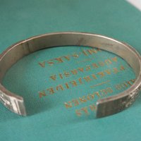 Vintage cuff bracelet | Engraved silver bangle | Silver tone cuff bracelet | Vintage boho bangle | Engraved cuff bracelet