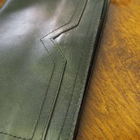 Vintage leather wristlet | Vintage leather bag | Black purse bag | Vintage wristlet | Vintage leather wrist bag | Black leather wristlet