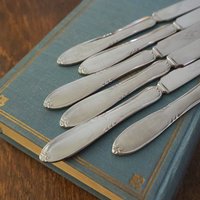 Set of six vintage knives | Nils Johan knives | Vintage stainless steel knives | Vintage knife set | Made in Sweden | Swedish knives