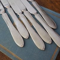 Set of six vintage knives | Nils Johan knives | Vintage stainless steel knives | Vintage knife set | Made in Sweden | Swedish knives