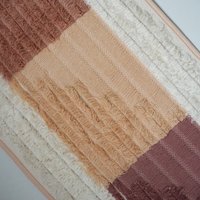 Vintage wall hanging | Long wall hanging | Vintage pink wall hanging | Scandinavian woven textile | Made in Finland