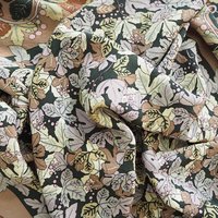 Vintage silk scarf | Vintage Marja Kurki scarf | Marja Kurki silk scarf | Vintage silk scarf with leaves