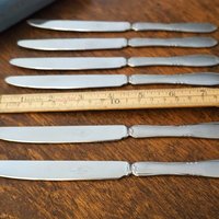 Set of six vintage knives | Nils Johan knives | Vintage stainless steel knives | Vintage knife set | Made in Sweden | Swedish knives