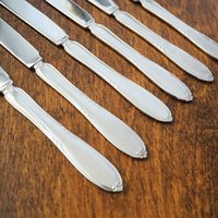 Set of six vintage knives | Nils Johan knives | Vintage stainless steel knives | Vintage knife set | Made in Sweden | Swedish knives