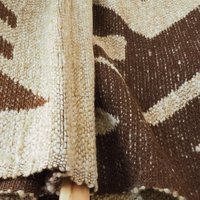 Vintage wall hanging | Large wall hanging | Scandinavian woven textile | Brown and beige wall hanging | Geometric wall hanging