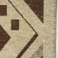 Vintage wall hanging | Large wall hanging | Scandinavian woven textile | Brown and beige wall hanging | Geometric wall hanging