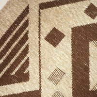 Vintage wall hanging | Large wall hanging | Scandinavian woven textile | Brown and beige wall hanging | Geometric wall hanging