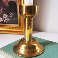 Vintage candlestick holder | Brass candlestick holder | Made in Denmark | Simple candlestick holder | Scandinavian candlestick holder