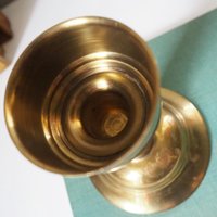 Vintage candlestick holder | Brass candlestick holder | Made in Denmark | Simple candlestick holder | Scandinavian candlestick holder