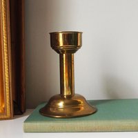 Vintage candlestick holder | Brass candlestick holder | Made in Denmark | Simple candlestick holder | Scandinavian candlestick holder