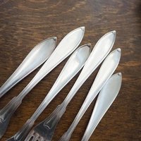 Vintage forks | Alpacca silver forks | Set of six vintage forks | Simple alpacca silver forks | Vintage fork set