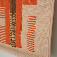 Vintage wall hanging | Large wall hanging | Vintage skyline wall hanging | Scandinavian woven textile | Made in Finland | Hanhisalon kutomo