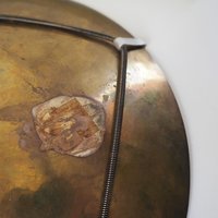 Vintage brass wall plate | Decorative wall plate | Engraved brass plate | Vintage brass plate | Brass wall plate