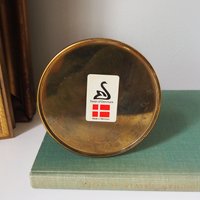 Vintage candlestick holder | Brass candlestick holder | Made in Denmark | Simple candlestick holder | Scandinavian candlestick holder