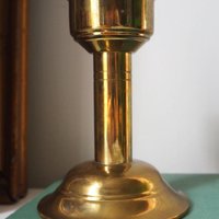 Vintage candlestick holder | Brass candlestick holder | Made in Denmark | Simple candlestick holder | Scandinavian candlestick holder