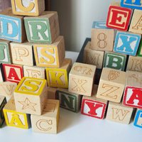 Vintage ABC blocks | Wooden building blocks | Vintage block set for kids | Vintage wooden blocks | Vintage toys