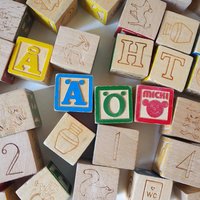 Vintage ABC blocks | Wooden building blocks | Vintage block set for kids | Vintage wooden blocks | Vintage toys