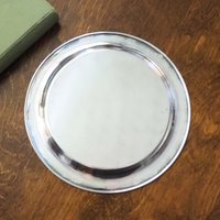 Vintage alpacca silver tray | Alpacca silver platter | Vintage serving tray | Engraved silver tray | Made in Finland