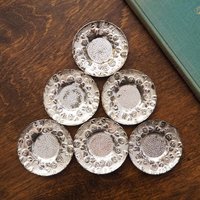 Set of six vintage coasters | Set of silver plated tiny coasters | Vintage silver plated coasters | Silver plated coasters