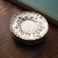 Set of six vintage coasters | Set of silver plated tiny coasters | Vintage silver plated coasters | Silver plated coasters