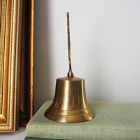 Vintage brass hand bell | Anchor hand bell | Vintage hand bell | Brass table bell | Vintage table bell | Vintage brass bell
