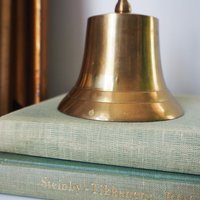 Vintage brass hand bell | Anchor hand bell | Vintage hand bell | Brass table bell | Vintage table bell | Vintage brass bell