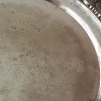 Vintage alpacca silver tray | Alpacca silver platter | Vintage serving tray | Alpacca silver tray | Made in Finland | Round serving tray
