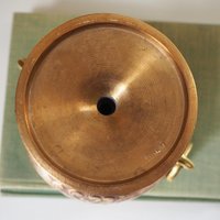 Vintage brass footed bowl | Malm brass bowl | Brass footed bowl | Ringed brass bowl | Brass bowl | Made in Sweden | Vintage Malm bowl