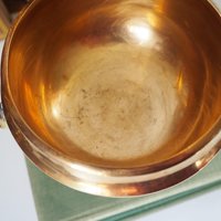 Vintage brass footed bowl | Malm brass bowl | Brass footed bowl | Ringed brass bowl | Brass bowl | Made in Sweden | Vintage Malm bowl