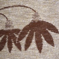 Vintage wall hanging | Long wall hanging | Scandinavian woven textile | Brown and beige wall hanging | Retro wall hanging