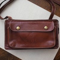 Vintage leather bag | Small vintage crossbody bag | Brown crossbody bag | Vintage leather crossbody bag | Three Bags leather bag