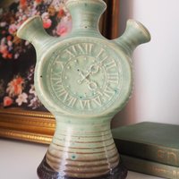 Vintage Kupittaan Savi vase | Vintage ceramic vase | Okki Laine | Finnish ceramics | Vintage vase | Scandinavian ceramic vase