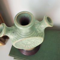 Vintage Kupittaan Savi vase | Vintage ceramic vase | Okki Laine | Finnish ceramics | Vintage vase | Scandinavian ceramic vase